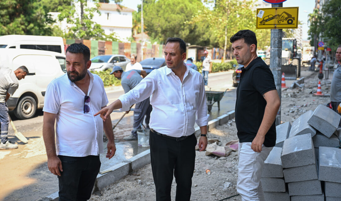 Bornova’nın Mustafa Kemal Caddesi’nde kesintisiz prestij hamlesi Bornova Belediyesi, Bayraklı sınırından Cumhuriyet Meydanı’na kadar uzanan Mustafa Kemal
