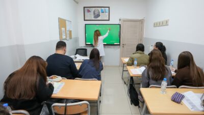 Gaziemir Belediyesi Destek Eğitim Kursu'nda (GAZİDEK) eğitim gören öğrencilerin yüzde