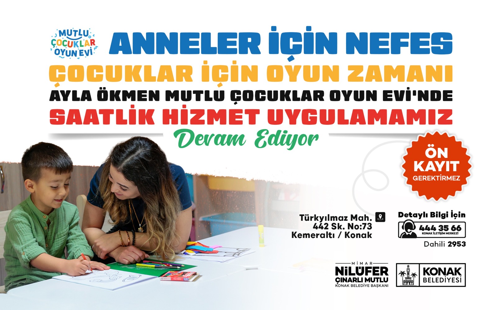 Konak Belediyesi’nin annelerin hayatını kolaylaştıran Saatlik Hizmet’i Ayla Ökmen Mutlu