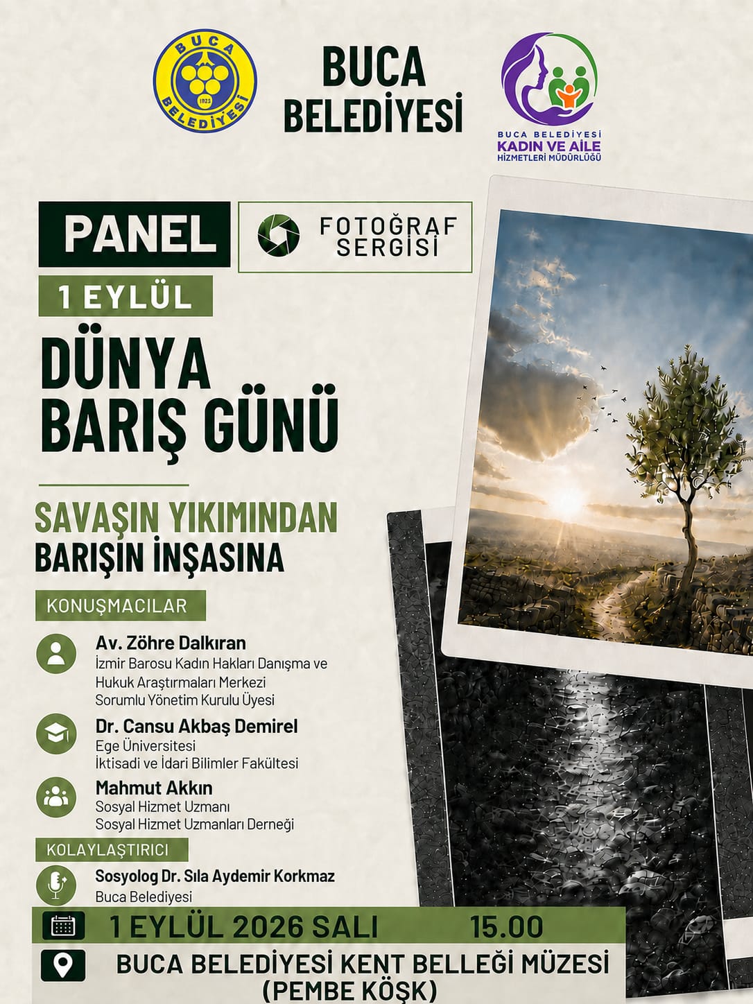 Buca Belediyesi, 1 Eylül Dünya Barış Günü kapsamında savaşların toplumsal