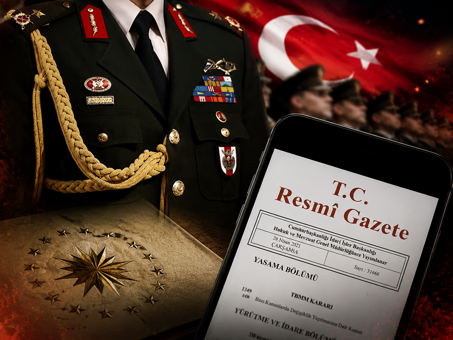 Yüksek Askeri Şura (YAŞ) kararları Resmi Gazete'de yayımlandı. Muharip Hava