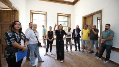 Karşıyaka Belediye Başkanı Yıldız Ünsal, restorasyon çalışmalarında son viraja girilen