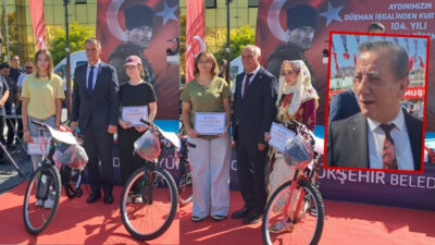 Aydın’ın düşman işgalinden kurtuluşunun 104’üncü yıl dönümünde Atatürk Kent Meydanı’nda