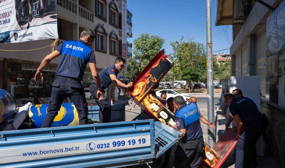 Bornova Belediyesi Zabıta Müdürlüğü ekipleri, kent düzenini sağlamak amacıyla Spotçular
