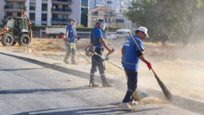 Buca Belediyesi, Yenigün Mahallesi’nde temizlikten yeşil alan bakımına, yol ve
