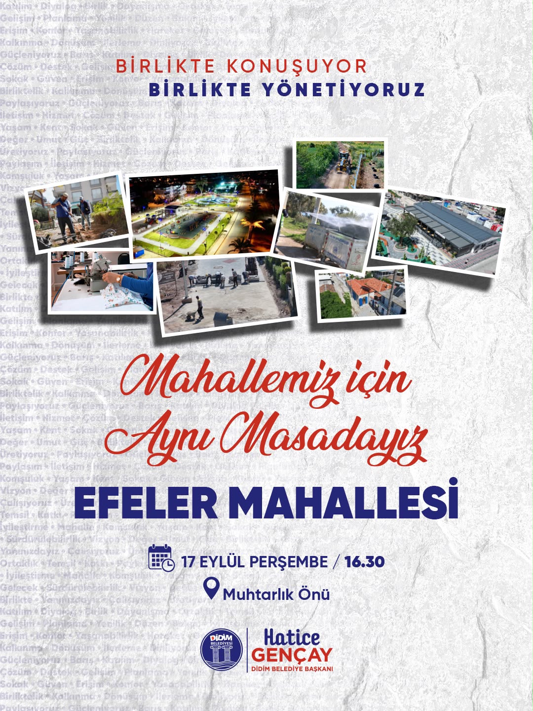 Didim Belediyesi, vatandaşların mahalleleriyle ilgili sorun, talep ve önerilerini doğrudan