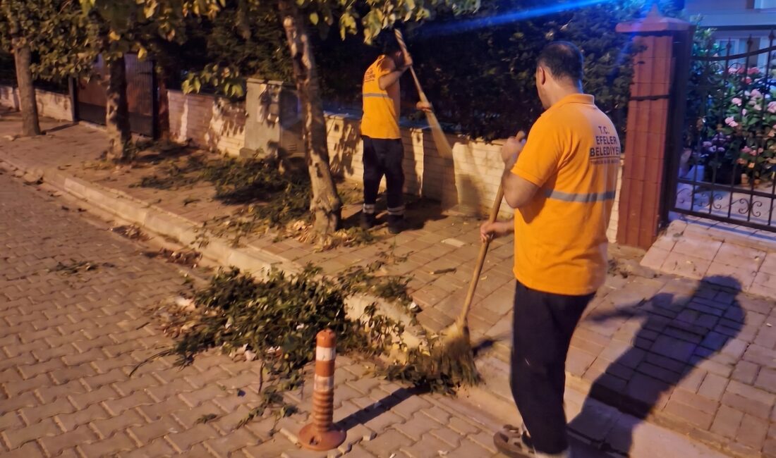 Efeler’de gece mesaisi: Ekipler Mimar Sinan’ı baştan sona temizledi Efeler Belediyesi Temizlik İşleri Müdürlüğü ekipleri, gündüz yoğunluğun yaşandığı Mimar