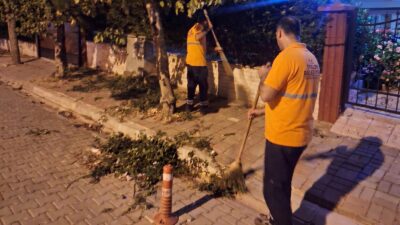 Efeler Belediyesi Temizlik İşleri Müdürlüğü ekipleri, gündüz yoğunluğun yaşandığı Mimar