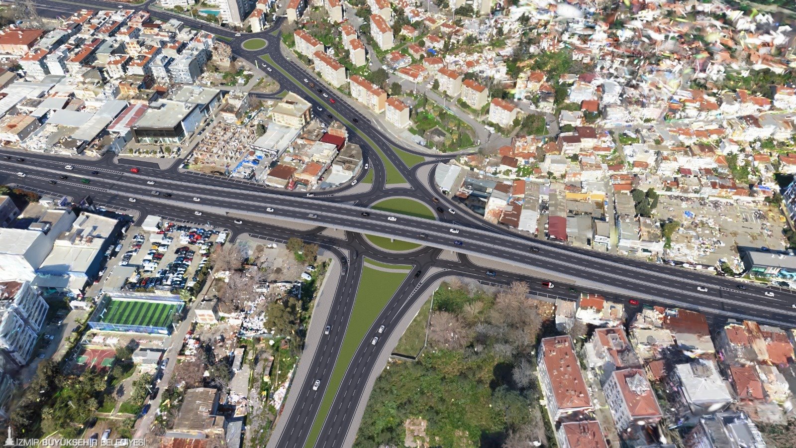 İzmir Büyükşehir Belediyesi, Anadolu Caddesi’nde özellikle yoğun saatlerde yaşanan trafik