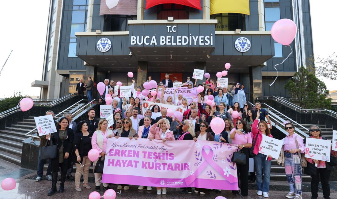 Buca’da Pembe Yürüyüşle hayata bir adım Buca Belediyesi, Meme Kanseri Farkındalık Ayı kapsamında Bucalı kadınlar ve