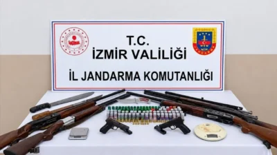 İzmir’in Ödemiş ilçesinde silah kaçakçılığına yönelik operasyonda bir şüpheli gözaltına
