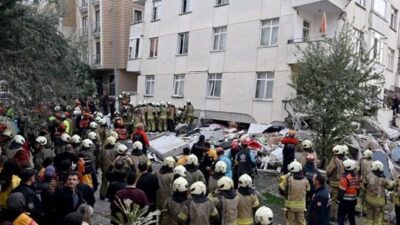 İstanbul Maltepe’de 7 katlı binanın zemin ve iki katı sabaha