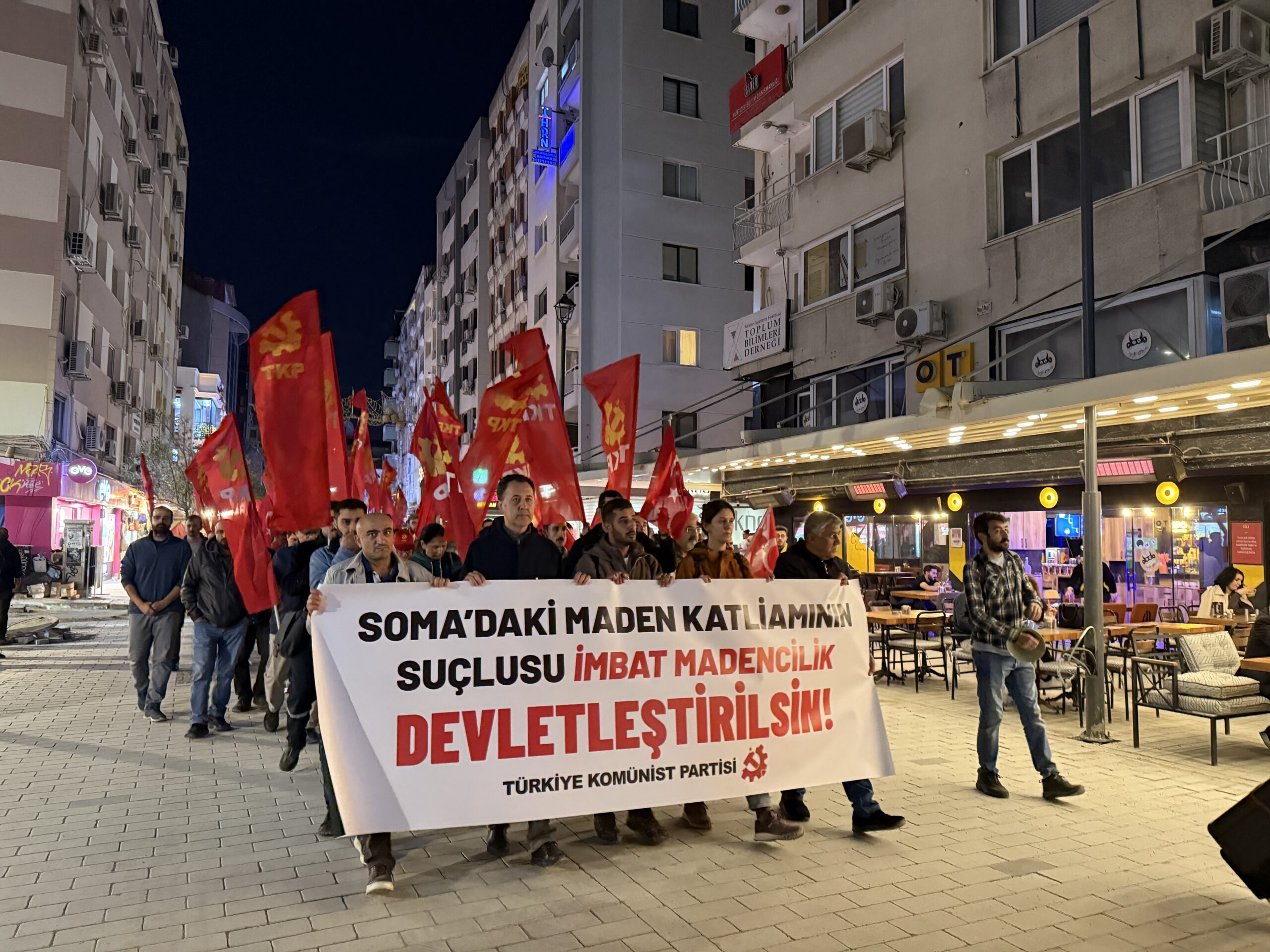 Soma’da 5 maden işçisinin hayatını kaybettiği göçüğün ardından TKP İzmir