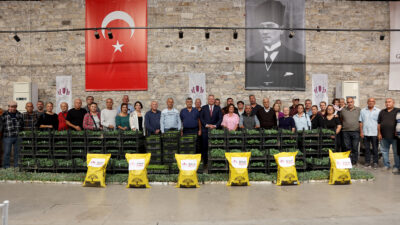 Urla Belediyesi, üreticilere fide, tohum, eğitim ve gübre desteği sağlarken,