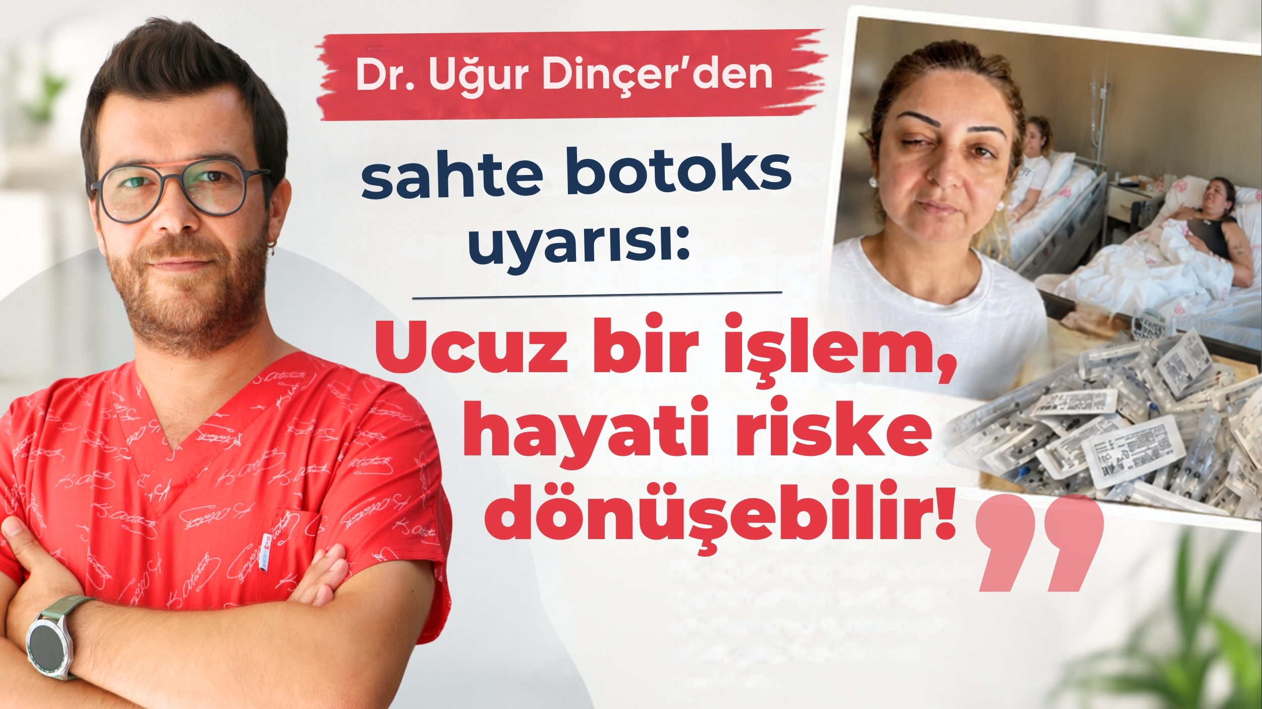 Mersin’in Tarsus ilçesinde botoks uygulaması sonrası yaşanan sağlık sorunları, estetik